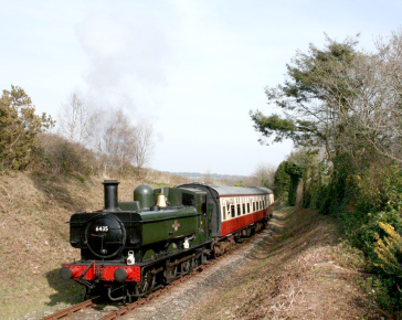 A steam engine from Bodmin & Wenford Railway.