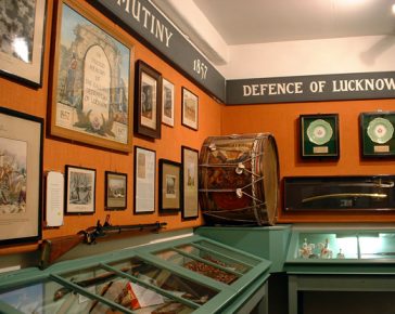 A view of the Defence of Lucknow area in the museum.