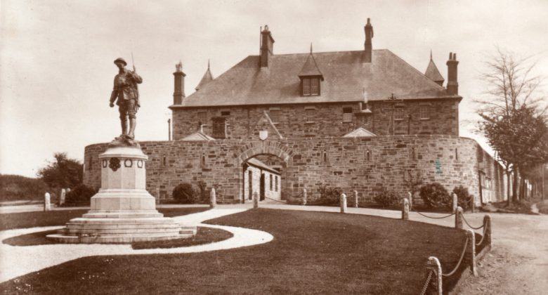 The History of the Barracks - an historic image of the exterior of The Keep