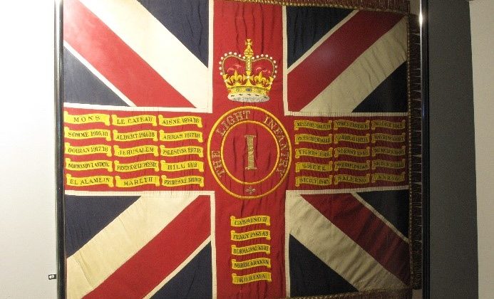 Queen’s Colour of 1st Battalion The Light Infantry