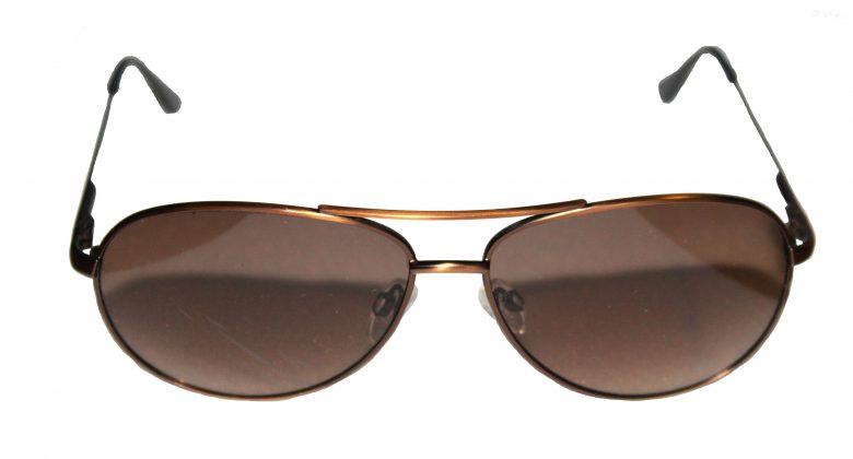 Brown aviator sunglasses