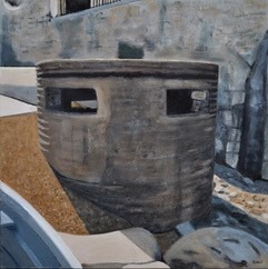 Dick Hewiston Painting - Concrete Castles Exhibition.